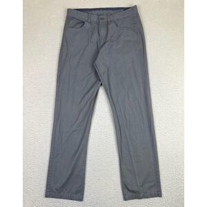 Calvin Klein Pants Mens 32x34 (Fits 32x32) Gray Cotton Twill Straight Leg